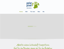 Tablet Screenshot of polarpixel.de